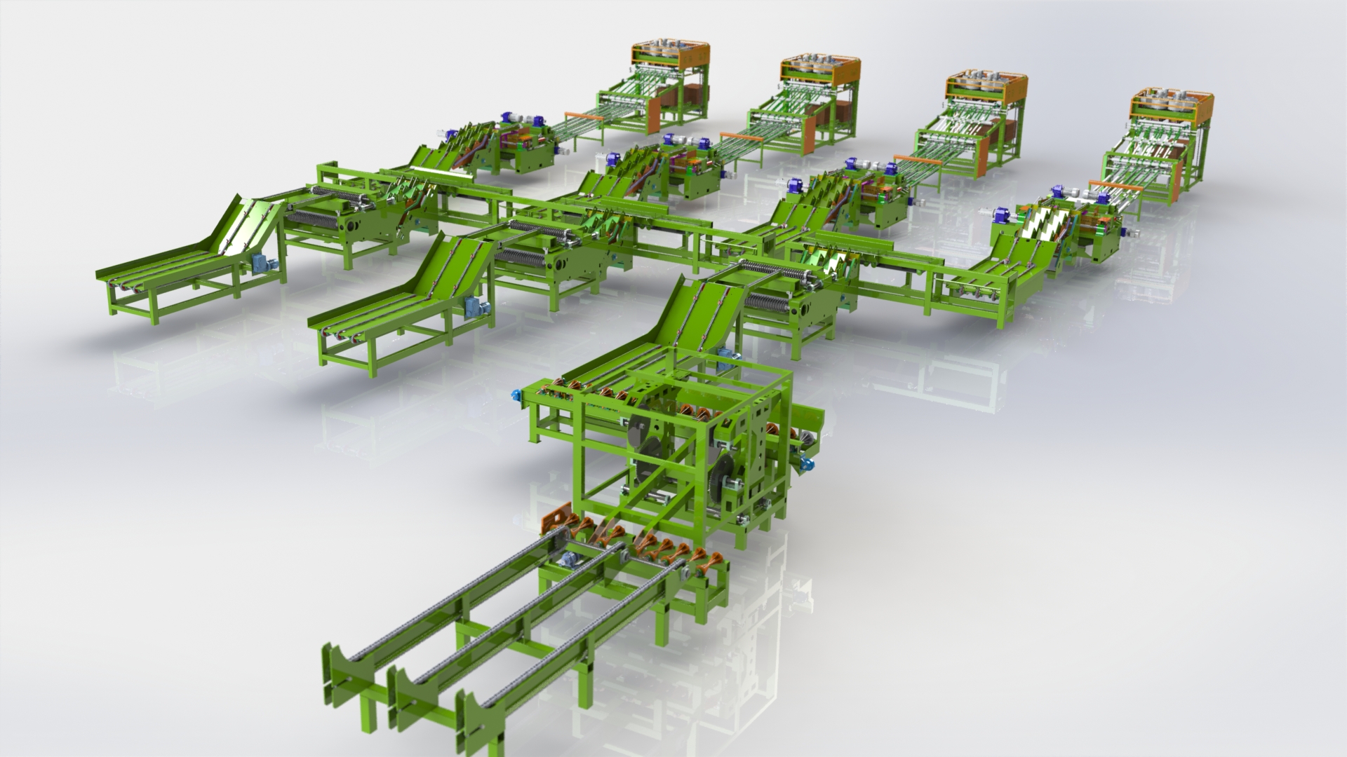 4ft veneer peeling line spindle less 